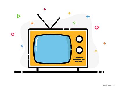 Television Icon icon iconography illustration mbe outline outline icon stroke stroke icon television tv tv icon