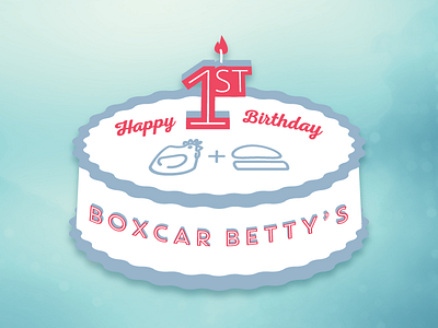 Betty Cake, Betty Cake cake illustration typography