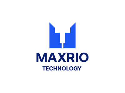 Maxrio Technology Logo Design branding creative design flat grapgic design icon illustration logo monogram tech logo