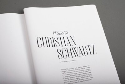 Giorgio Type Specimen christian schwartz commercial type giorgio layout spread type specimen typography