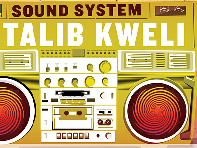 Soul Rebels West Coast Tour Poster Ft. Talib Kweli art brass brass band design gig poster hiphop illustration poster vector