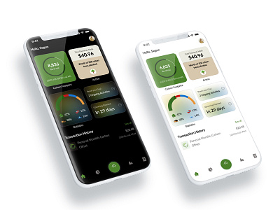 Carbon Offset Mobile App Design carbonfootprint climate tech design mobile app product design ui ui design ux