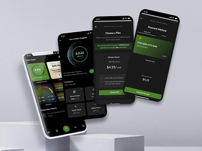 Carbon Offset Mobile App Design mobile app product design ui ui design ux