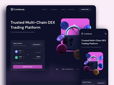 Multi-Chain DEX Trading Platform UI