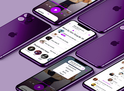 Online music mobile app community give it to me mobile app mobile ui music music app music app design music app ui playlist singer son tung mtp songs spotify ux ui zing mp3