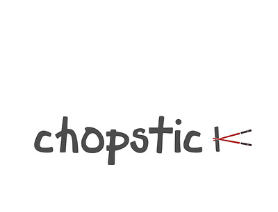 Chopstick1 branding design flat icon illustration illustrator logo logo design logotype typography