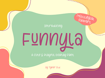 Funnyla - Playful Display Font branding font font awesome font design graphicdesign productdesign typography