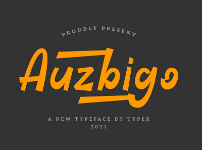 Auzbigo - Unique and Strong Font bold branding font font awesome font design fontdisplay graphic design illustration logo productdesign retro typography vintage