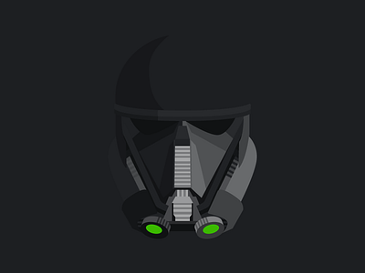 Rogue One Death Trooper death trooper flat illustration portrait rogue one star wars