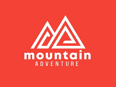 Mountain adventure logo adobe illustrator branding flat icon illustrator logo minimal