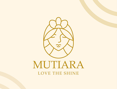 lineart logo for mutiara adobe illustrator branding design flat icon illustration illustrator logo minimal ui