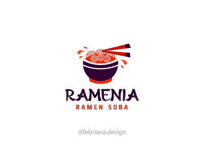 Ramen logo design adobe illustrator branding design flat icon illustration illustrator logo minimal ui