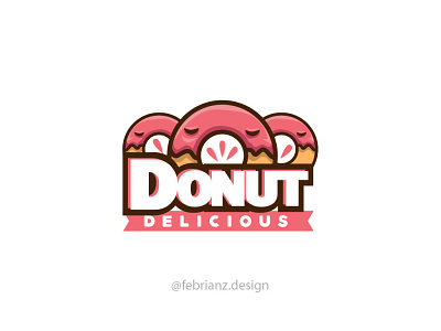 donut logo design adobe illustrator branding design flat icon illustration illustrator logo minimal ui