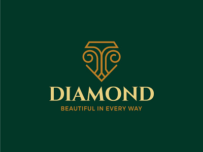 Diamond luxury logo design adobe illustrator branding design flat icon illustration illustrator logo minimal ui