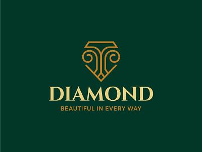 Diamond luxury logo design