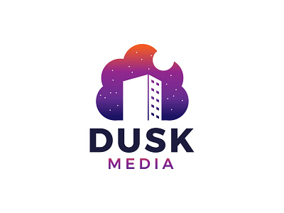 Dusk Media logo design