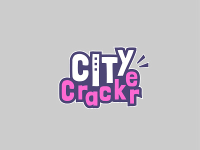 city cracker logo design