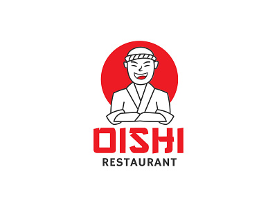 oishi restaurant logo design by Farid Febrian on Dribbble