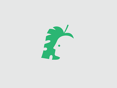 Leaf human kid leaf logo