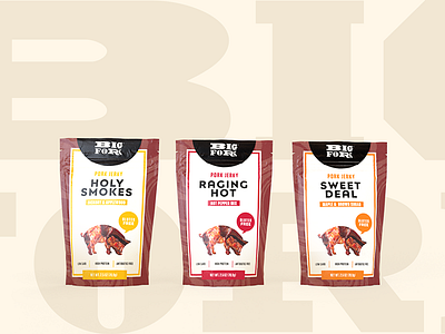 BigFork - Pork Jerky bacon jerky meat packaging snacks