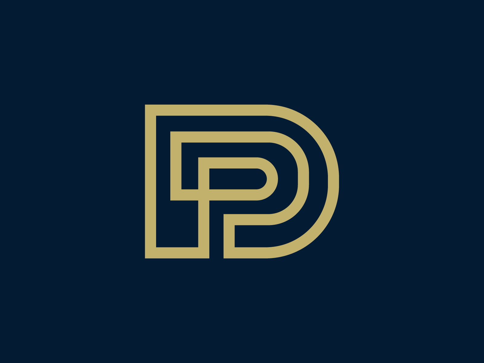 DP Monogram by Karen Santiago on Dribbble