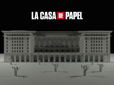 Money Heist 2d 3d 3d illustration 3dillustration architrcture blender cycles film graphic design illustration isometric lacasa de papel logo lowpoly moneyheist poster professor serial tv show ui