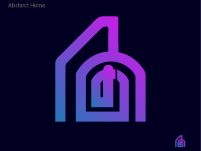 Abstract Home app branding building logo consulting design graphic design home icon illustration illustrator logo minimal website