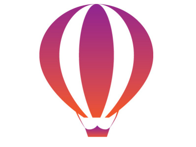 Hot air balloon branding design graphic design illustration illustrator logo minimal vector