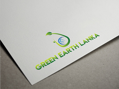 Green Earth Lanka graphic design logo logodesign minimal