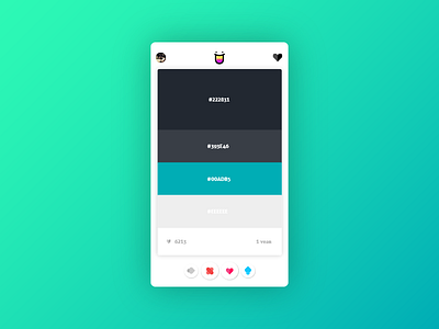 colorhunt iOS concept 🤔 app colorhunt colors ios mobile ui ux
