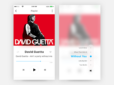 Music App with 3d Touch ! 3dtouch app interface ios music ui ux