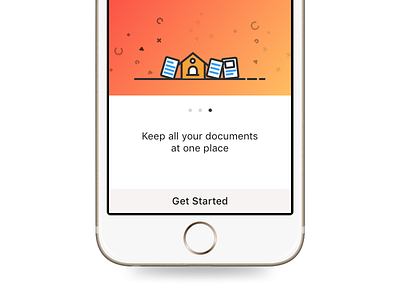 Onboarding app documents illustration ios onboarding property ui ux