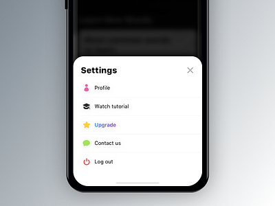 Settings iPhone X