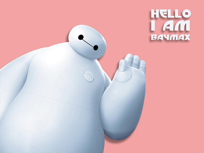 Big Hero 6 - Baymax Wallpaper design graphics illustration minimal typography vector wallpaper