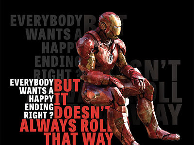 IronMan Quote Typography