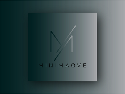 Minimaove gradient illustrator logo logodesign