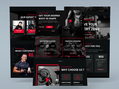 GYM/FITNESS WEB TEMPLATE