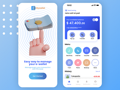e-Wallet app