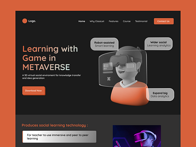 Metaverse Education landing page metaverse metaverse landing page metaverse website