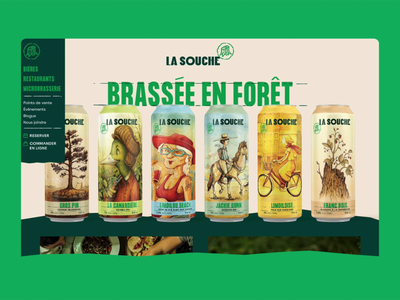 La Souche - Prototype animation beer brewery design homepage landing page prototype reveal ui ux web design website
