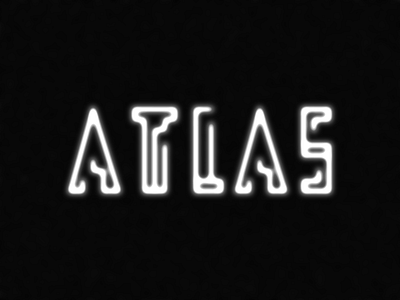 Atlas atlas custom god greek temples type typo typography uppercase