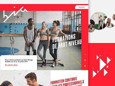 Bia - Landing page branding coming soon fitness formation health landing launching soon logo sport training ui ux