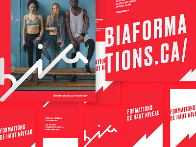 Bia branding dynamic fitness formation health logo movement oblique print sport training type