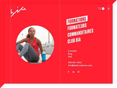 Bia Formations club fitness formation health menu professionals sport ui ux website