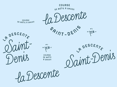 Descente St-Denis course identity obstacles race snow soapbox street typography vehicle wacky wheel winter