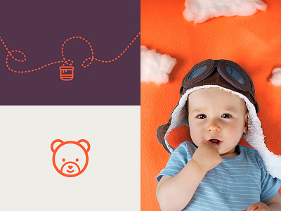 TeddyBank bank bear bee branding child honey kids logo parents saving teddy