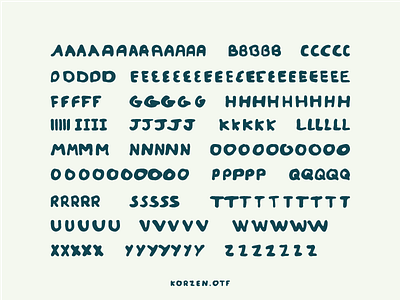 Korzen - Font