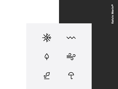 Kelvin Merino - Icons drop icon iconography merino nature rain snow socks sun temperature water wind