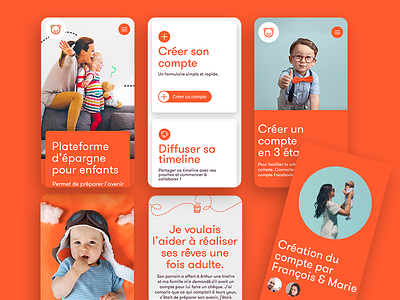 TeddyBank - Mobile UI bank child children design iconography icons interaction kit mobile savings ui ux