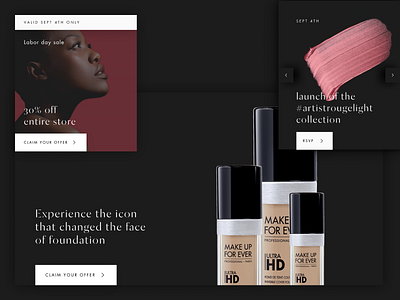 Fashion Promotion - Landing box components landing minimal promo promotion shadow slider space ui ui kit ux